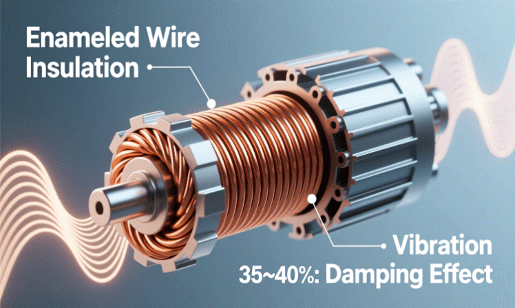 تاثیر سیم لاکی بر کاهش نویز و لرزش موتورهای صنعتی