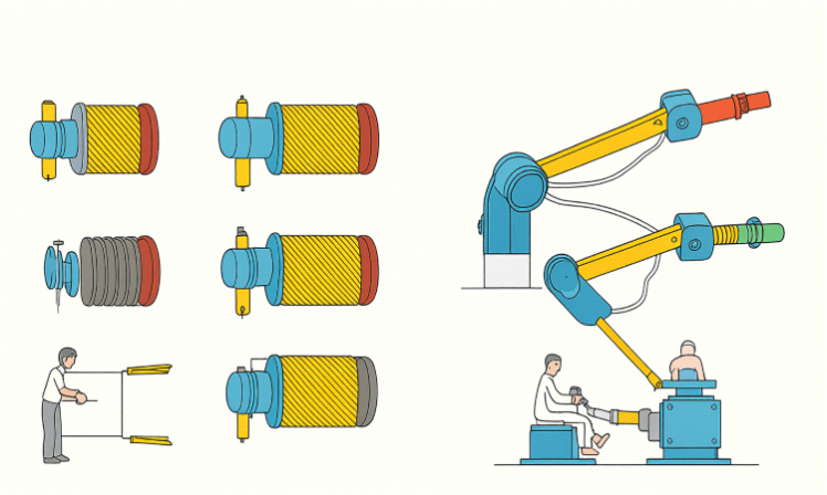 سیم‌پیچی دستی و سیم‌پیچی اتوماتیک؛ تفاوت‌ها، چالش‌ها و نقش سیم لاکی در هر روش